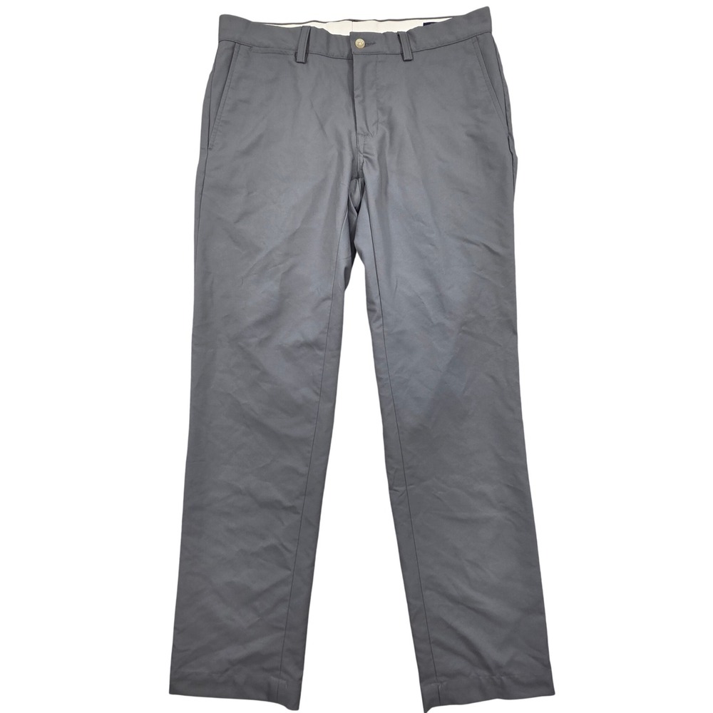 Polo Ralph Lauren Slim Fit Pants Gray Mens 33x32 Performance Casual Dress Chino
